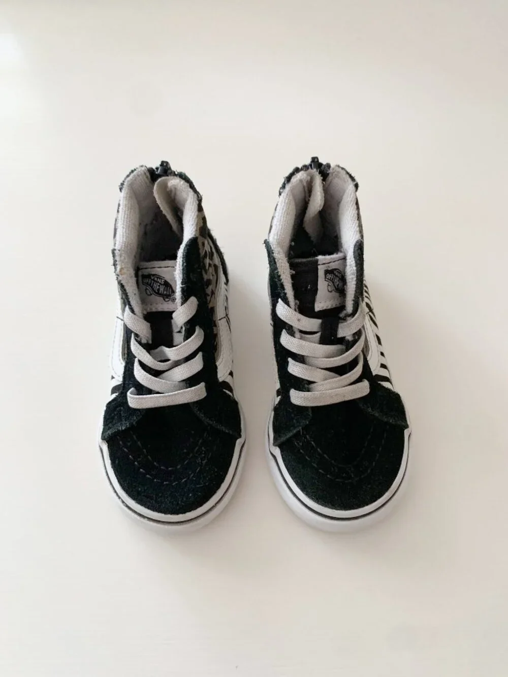 Vans Animal Print Sk8-Hi No Tie Sneakers • Toddler Size 6.5